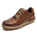 ROCKPORT Men's World Tour Classic Walking Shoe Sneaker, Brown Leather, 9 US