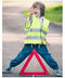 SagaSave 2 Pcs Children's Safety Vest, High Visibility Yellow Reflective Jacket for Kids, Teenagers (40 * 50CM)