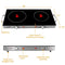 MegaChef Infrared Double Cooktop Ceramic, Black