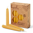 Hyoola 4 Inch Beeswax Candles 12 Pack Yellow