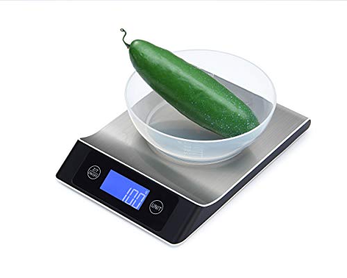 Disenkelubo Digital Kitchen Scale 33lb 15kg Food Scale Precise Cooking Scale and Baking Scales Digital Weight