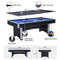 7FT MDF 3IN1 Pool Table/Table Tennis Table/Dining Table-Black