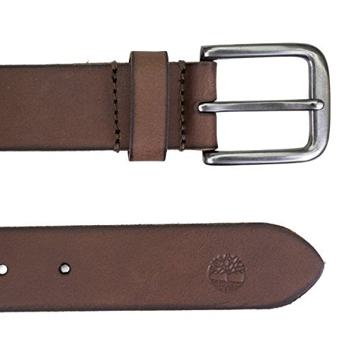 Timberland mens - Classic Leather Jean Belt Belt - Dark Brown - 34