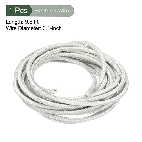 YOKIVE Electronic Wire, 18AWG Insulated Silicone Cable, for Connecting Electrical Devices, Great for Metallurgy, Chemical Industry, Home (White, 9.8ft)