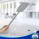 MR.SIGA Heavy Duty Long Handle Fly Swatter, Gray, 6 Pack