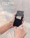 VULKIT Card Holder with Money Pocket Pop Up Wallet RFID Blocking Slim Metal Bank Card Case Holds 5 Cards and Notes Black