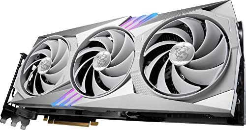 MSI Gaming GeForce RTX 4070 Ti 12GB GDRR6X 192-Bit HDMI/DP Nvlink Tri-Frozr 3 Ada Lovelace Architecture Graphics Card (RTX 4070 Ti Gaming X Trio White 12G)