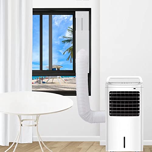 Portable Air Conditioner Window Kit, Portable AC Window kit with 2pack 3m Seal, Sliding AC Vent Kit for Exhaust Hose (5.1"/13cm)
