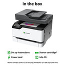 Lexmark MC3326i Colour Multifunction Laser Printer with Print, Copy, Cloud Fax, Scan and Wireless Capabilities, Full-Spectrum Security, 3 Year Guarantee and Prints Up to 24 ppm (UK Version)