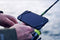 Deeper Smartphone Mount for Fishing Rod – See Phone and Keep Hands Free While Using Sonars