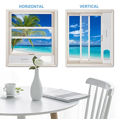 Portable Air Conditioner Window Kit, Portable AC Window kit with 2pack 3m Seal, Sliding AC Vent Kit for Exhaust Hose (5.1"/13cm)