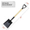 Square Shovel, Shovels for Digging with D-Handle, Overall 41-Inch Long Garden Shovel, Transfer Shovel, Snow Shovel for Car, Garden Tools