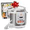 MasterChef 13-in-1 Pressure Cooker - 5.6L Digital Electric Multi Cooker with 13 Programmable Functions - High and Low Pressure Cooking Options, LED Display, Delay Timer and Non-Stick Cooker
