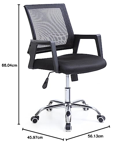 HODEDAH IMPORT Office Chair, Fabric, Black