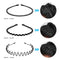 Lurrose 6Pcs Unisex Wavy Headband Metal Hair Hoop Ordinary Headwear Hair Accessories for Women and Men