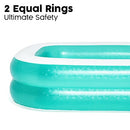 Bestway Inflatable Swimming Pool Above Ground Family Pool, Lightweight and Durable, Heavy Duty, Pre-tested PVC, Repair Patch Kit Included, Perfect for Summer Time (201cm x 150cm x 51cm). 450 Litre