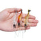 WANBY Fishing Shrimp Lures Artificial Silicone Soft Bait Set Luminous Swimbait Shrimp Fishing Lure with Hooks Fishing Tackle Freshwater/Saltwater (6PCS)