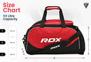 RDX Kit Bag Gym Duffle Sports Holdall Gear MMA Fitness Exercise Equipment Backpack Hiking Luggage Shoulder Sportswear Lightweight Rucksack Handles Running Zipper Travel Carry on Shoe Compartment