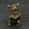 BESPORTBLE Chinese Lion Figurine Miniature Chinese Guardian Lion Brass Pair Lion Sculpture Foo Dogs Lucky Charm Micro Landscape Dollhouse Decoration Wedding Birthday Gift