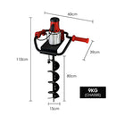 Baumr-AG BPX-500E 1200W Electric Post Hole Auger Digger