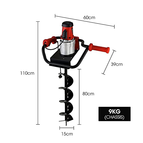 Baumr-AG BPX-500E 1200W Electric Post Hole Auger Digger