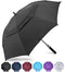 ZOMAKE Golf Umbrella 51/54/62/68 Inch, Large Windproof Umbrellas Automatic Open Oversize Rain Umbrella with Double Canopy for Men - Vented Stick Umbrellas (Black, 62 Inch)