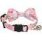 Gyapet Pink Cat Collar Breakaway Safety with Bell Bow Tie Pack in 2 Plaid Flower Pattern Kitten 7-11in Pink Flower & Plaid