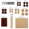 Felt Furniture Pads-133 PCS Premium Furniture Pads, Cuttable Felt Chair Pads Best Wood Floor Protectors, Protect Your Laminate Flooring