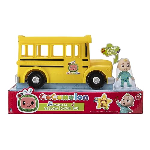 Cocomelon Musical Yellow School Bus Toy