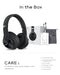 DOQAUS Bluetooth Headphones Over Ear, [52 Hrs Playtime] Wireless Headphones, 3 EQ Modes, Foldable Hi-Fi Stereo Bass Headphones, Soft Memory Protein Earmuffs, Built-in Mic ＆ Wired Mode for Phone/PC/TV