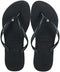 Havaianas Women's Slim Crystal Glamour Sw Flip Flop Sandal, Black, 7 Women/6 Men