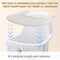 LuQiBabe Baby High Chair Tray Compatible with Stokke Tripp Trapp Chair with Smooth Surface and Strong Suction Power - Made with Food-Safe Plastic (BPA BPS BPF Lead and Phthalate Free) - White