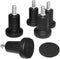DozyAnt Replacement Office Chair or Stool High Profile Bell Glides, Stationary Plastic Foot Glide, with Separate Self Adhesive Pads Included 5 Per Set