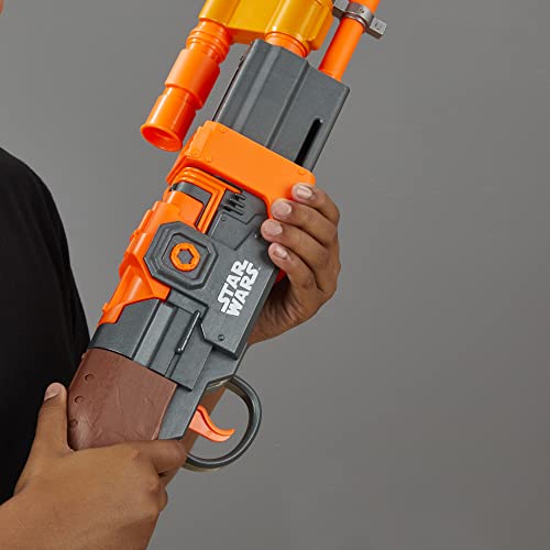 NERF Star Wars - Nerf - Amban Phase-Pulse Blaster - 50" Long (1.27m) - Targeting Scope - 10 Nerf Elite Darts - Inspired by The Mandalorian TV Series - Toys for Kids - Boys and Girls - F2980 - Ages 8+