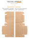 Corrugated Cardboard Shipping Boxes, 420x280x50mm Small Parcel Boxes, Packaging Mailing Boxes for Business, Posting, Small Packet Shipping, Storing or Gift(Pack of 5)