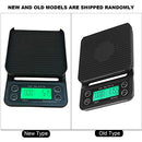 3KG/0.1g Electronic LCD Digital Kitchen Food Scale Drip Coffee Weighing with Timer(Green)