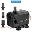 Pond Pump 3000 L/H, Submersible Water Pump for Pond Fountain Aquarium Rock Garden, Ultra Quiet Water Feature Pump with Filter and 3 Nozzles 19 mm / 22 mm / 25 mm, Max Delivery Head 2.8 m (40 W)
