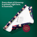 GIVEWRAP The Gift Wrap That Gives To Charity. All Occasions and Birthday Gift Wrap Paper for Adults & Kids, Recyclable, Eco-Friendly, Christmas Illustration Bundle (6 Sheets, 50 cm x 70 cm)