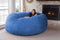 Chill Sack Bean Bag Chair: Giant 8' Memory Foam Furniture Bean Bag - Big Sofa with Soft Micro Fiber Cover - Royal Blue