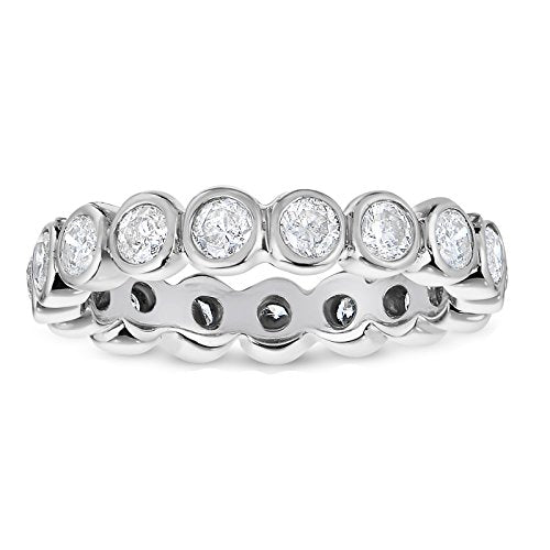 (White-Gold, 7) - Vir Jewels 14K Gold Diamond Eternity Ring (1.50 CT)