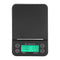 3KG/0.1g Electronic LCD Digital Kitchen Food Scale Drip Coffee Weighing with Timer(Green)