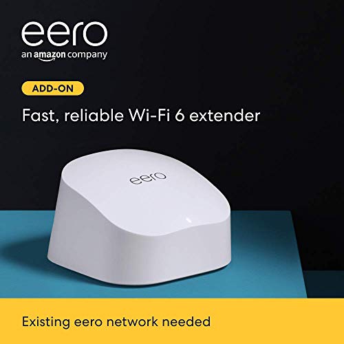 Amazon eero 6 dual-band mesh Wi-Fi 6 extender – expands existing eero network