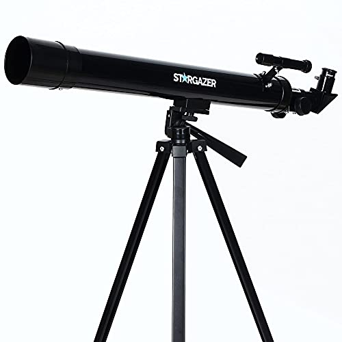 Stargazer Telescope for Astronomy Kids Children Adults Beginners - Portable Telescopes, 50mm Aperture, 400mm Astronomical Moon Planets Refractor, Eyepieces, Adjustable Tripod, Storage Bag