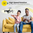 Holy Stone Mini Drone for Kids HS190 Portable Pocket Quadcopter with Altitude Hold 3D Flips, Headless Mode and 3 Speed Modes, Easy to Fly for Beginners,Blue