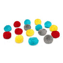 Chiwava 24PCS 1.8" Catnip Furry Cat Toys Ball Soft Pom Pom Balls Kitten Chase Quiet Play Assorted Color