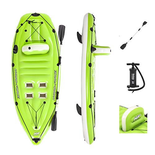 Bestway BW65097 Hydro-Force Koracle, Inflatable Fishing Kayak, 8'10" x 39", Green