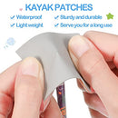 Outus 3 Pieces Kayak Patches Raft Patch PVC Inflatable Repair Rafts Waterproof Boat Repair Patches Boat Repair Kit with PVC Patches Set for Inflatable Raft Boat Canoe Kayak