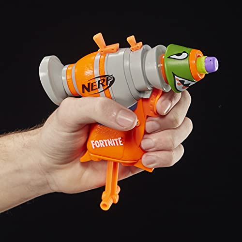 NERF - Microshots - Fortnite RL Toy Blaster - 2 Elite Darts- (RL) Rocket Launcher - Outdoor Games and Toys For Kids - Boys and Girls - E6749 - Ages 8+