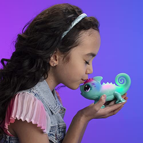 Little Live Pets Sunny The Bright Light Chameleon Interactive Color Change Light Up Toy, 30+ Sounds & Emotions, 26364