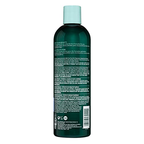 HASK TEA TREE OIL Shampoo for all hair types, color safe, gluten-free, sulfate-free, paraben-free, White, 355 ml (Pack of 1)